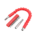12Pcs/set Screwdriver Head Set  Electric Drill Connection Flexible Shaft