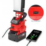 Outdoor LED Work Light For Milwaukee 18V Battery 30W Cordless Tool Rechargeable