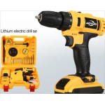 2 Battery 36V Cordless Drill Combi Driver High Power Electric Screwdriver Set