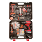 36V Cordless Hammer Drill Set Electric Impact Driver Screwdriver 2 battery+charger