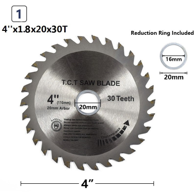 100PC Circular Saw Blade Tungsten Carbide Saw Blade for Wood 4" 30T TCT Blade