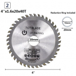 1PC Circular Saw Blade Tungsten Carbide Saw Blade for Wood 4" 40T TCT Blade