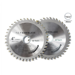 2PC Circular Saw Blade Tungsten Carbide Saw Blade for Wood 4" 40T TCT Blade