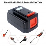 3Ah Battery for Black & Decker 40V MAX Cordless String Trimmer 