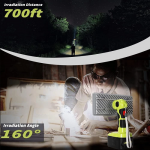 50W 4200LM Flashlight Torch LED Work Light for Emergencies for Ryobi 18V Battery