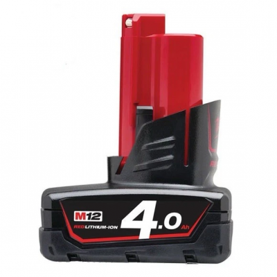 Milwaukee M12B4 12V 4.0Ah Li-Ion RedLithium Battery