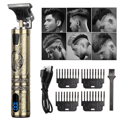 Small LCD Screen Display Professional Men Cordless Hair Clippers Beard Trimmer C