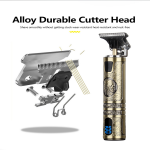 Small LCD Screen Display Professional Men Cordless Hair Clippers Beard Trimmer C