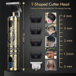 Small LCD Screen Display Professional Men Cordless Hair Clippers Beard Trimmer C