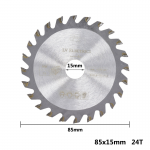 5Pcs 85mm Circular Saw Blade HSS TCT Mini Saw Blade 15 mm Bore Saw Cut Wood