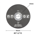 5Pcs 85mm Circular Saw Blade HSS TCT Mini Saw Blade 15 mm Bore Saw Cut Wood