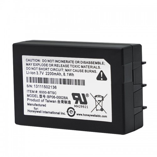 Battery for Honeywell Dolphin 6100 Dolphin 6110 Dolphin 6500 6000-BTSC 2200mAh