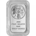 1 Troy Oz  Buffalo .999 Fine Collectible Silver Bar