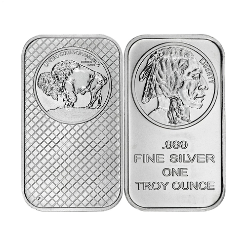 1 Troy Oz  Buffalo .999 Fine Collectible Silver Bar