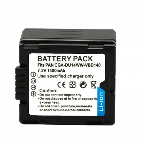 CGA-DU12 CGA-DU14 1400mAh Battery for Panasonic NV-GS10 GS75 GS150 GS400 GS500