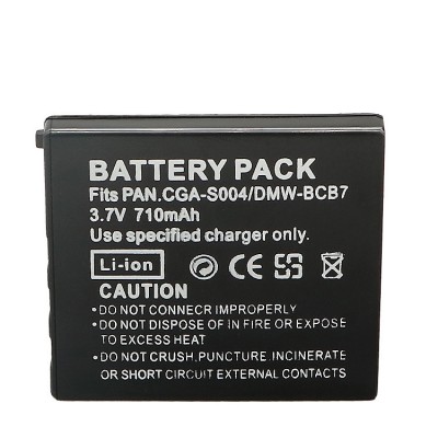 New Battery for CGA-S004E PANASONIC LUMIX DMC-FX7 DMC-FX2 DMW-BCB7 CGA-S004A/1B