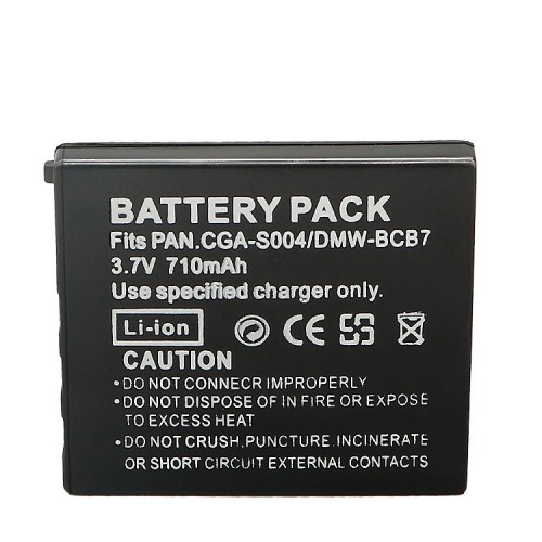 New Battery for CGA-S004E PANASONIC LUMIX DMC-FX7 DMC-FX2 DMW-BCB7 CGA-S004A/1B