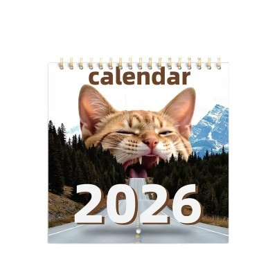 2026 Wall Calendar Magic Cat Abstract Art Monthly Planner and Home