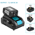 Battery Charger for Makita Charger 14.4V-18V power tool charging DC18RC