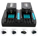 For Makita DC18RD 240V 18V LXT LI-ION Twin Port Rapid Battery Charger Dual Port