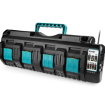 For Makita DC18SF RCT 14.4V-18V LXT Li-ion 4 Port Fast Battery Charger BL1415 BL1860