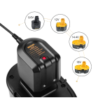DC9310S Fast Battery Charger For Dewalt DC9096 DC9071 7.2V-18V Ni-MH NiCD Battery