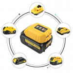 Converter USB Phone Charger Li-ion Battery Adapter 12V/20V For Dewalt DCB090