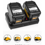 Twin Dual Charger DCB102 For Dewalt 2USB Ports Li-Ion 10.8/18/20v Site Plug