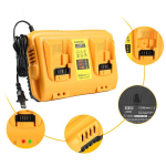 Twin Dual Charger DCB102 For Dewalt 2USB Ports Li-Ion 10.8/18/20v Site Plug