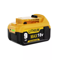 For DeWalt 18V Battery  9.0Ah XR slide Li-ion DCB184 DCB182 DCB183