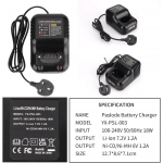 Dual Chemistry Power Tool Battery Charger for Paslode Li-ion Ni-CD/Ni-MH Battery