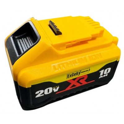For DEWALT 18V /20v 10.0Ah XR Li-ion Slide Battery DCB184 DCB200 DCB182 DCB208-2