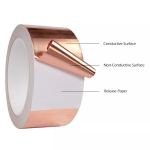 100PC 10mm*0.05mm  25M  Double-Side Adhesive Copper Slug Tape Snail Barrier conductive Repellent Guitar EMI