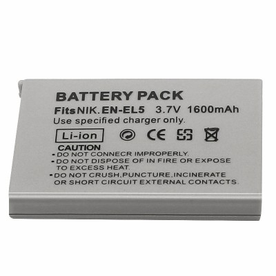 1600mAh EN-EL5 Battery  For Nikon CoolPix P530 P520 P510 P100 P80 90