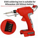 75W Cordless Electric Soldering Iron Gun For Milwaukee 18V Battery Home DIY NEW