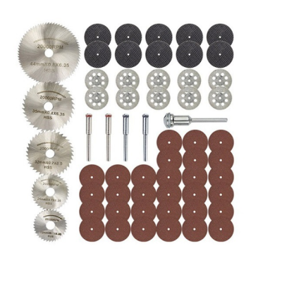 60x Cutting Wheel Set for Dremel Rotary Tool HSS Circular Saw Blade Diamond Disc