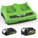 Li-Ion Battery Charger for Greenworks 24V Rechargeable Chainsaw Lithium