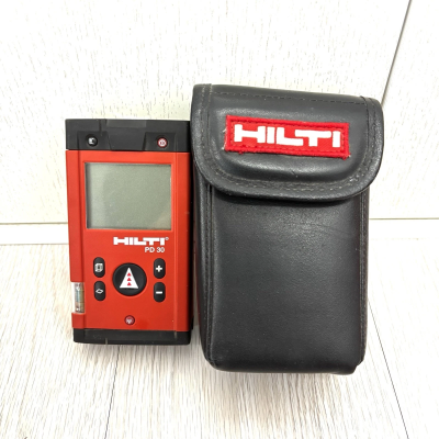 HILTI PD30 Laser Distance Range Meter PD-30 PD 30 Working with Case , Glasses