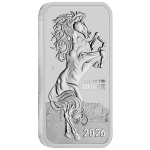 2026 1 oz Silver Rectangular Lunar Year of the Horse Coin AU Bullion NEW 2026 1 oz Silver Rectangular Lunar Year of the Horse Coin AU Bullion NEW