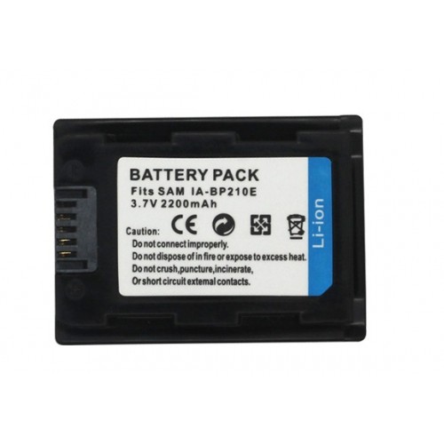 Li-ion Battery for Samsung IA-BP210E SMX-F44LN H300 HMX-H200 HMX-S15BN SMX-F40SN