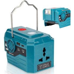 200W Portable Power Inverter for Makita 18V Battery Outdoor Generator Converter