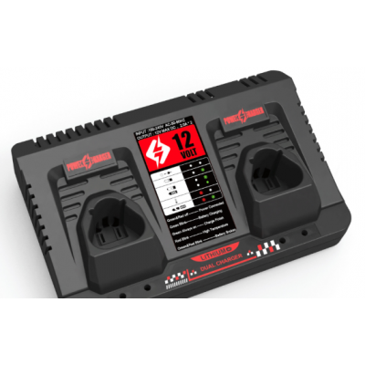 Rapid Charger for Milwaukee Dual M12 C12C 12V Li-ion battery XC 48-11-2401 2402 2411