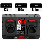 Rapid Charger for Milwaukee Dual M12 C12C 12V Li-ion battery XC 48-11-2401 2402 2411