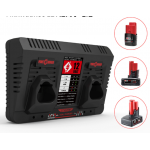 Rapid Charger for Milwaukee Dual M12 C12C 12V Li-ion battery XC 48-11-2401 2402 2411