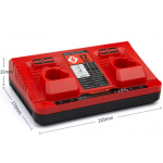 Rapid Charger for Milwaukee Dual M12 C12C 12V Li-ion battery XC 48-11-2401 2402 2411