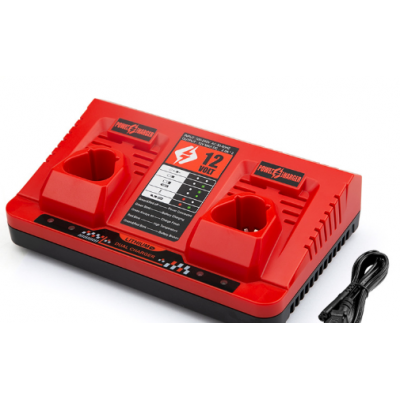 Rapid Charger for Milwaukee Dual M12 C12C 12V Li-ion battery XC 48-11-2401 2402 2411