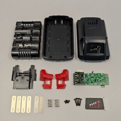 Battery Plastic Case Top Shell Cover For MILWAUKEE 18V Tool Battery  M18 4AH 5cell 21700 model