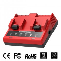 12V 18V Rapid Charger For Milwaukee For M12 For M18 48-11-1860 Dual Battery 