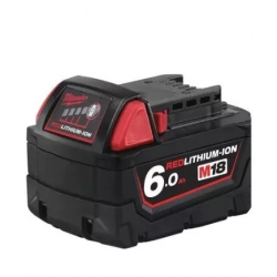 Milwaukee 18V 6Ah M18B6 Lithium-Ion REDLITHIUM Protection Li-Ion Battery
