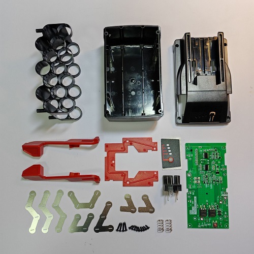 Battery Plastic Case Top Shell Cover For MILWAUKEE 28V Tool Battery  M28 6.0AH 5.0AH 4.0AH 14cell 18650 model